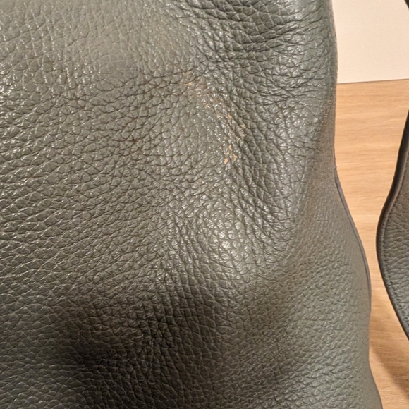 All Saints Gray Leather Convertible Bag - Picture 3 of 4